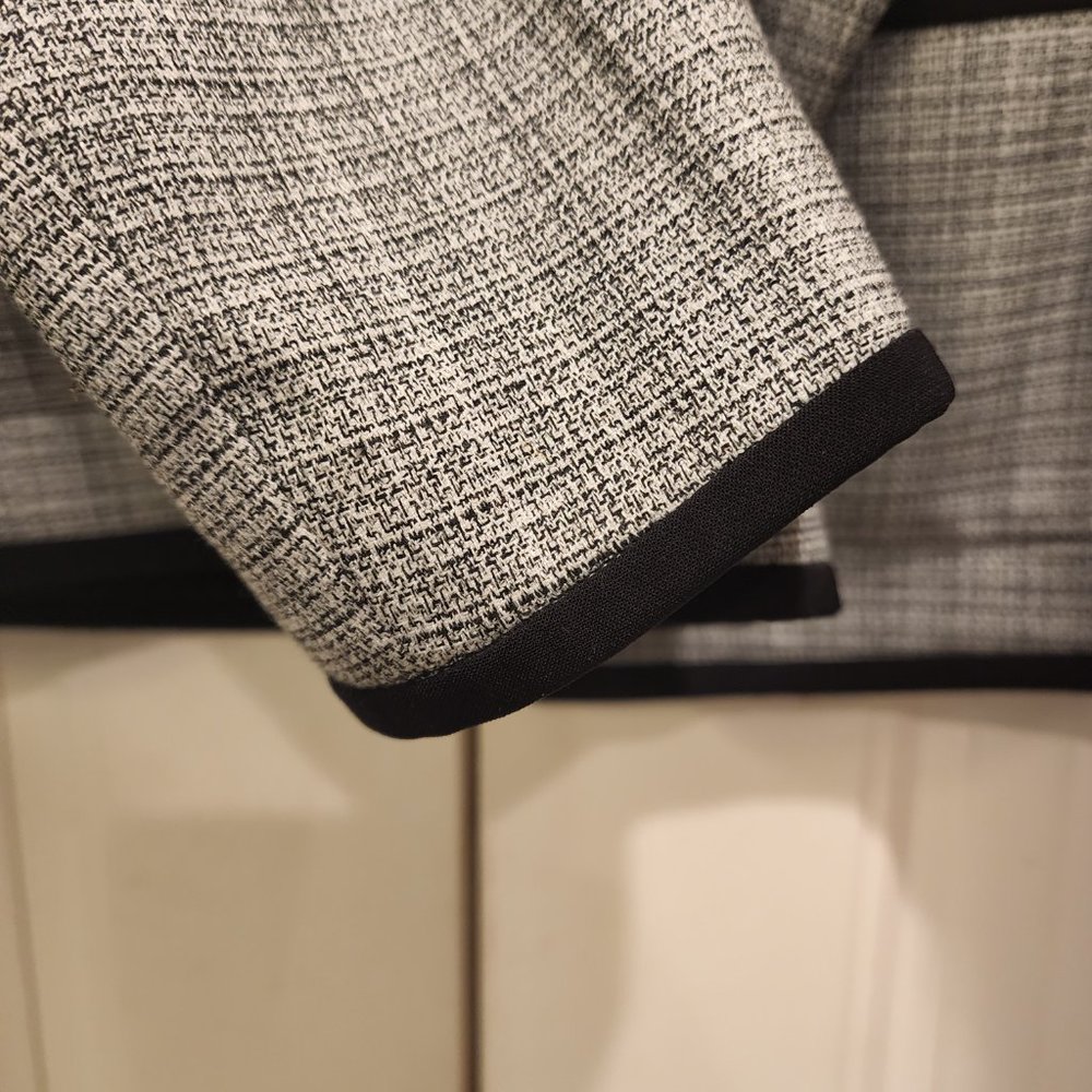 NWT TALBOTS Petites White & Black Westport Tweed Jacket Size 8P Blazer 150 Ret - Picture 5 of 6